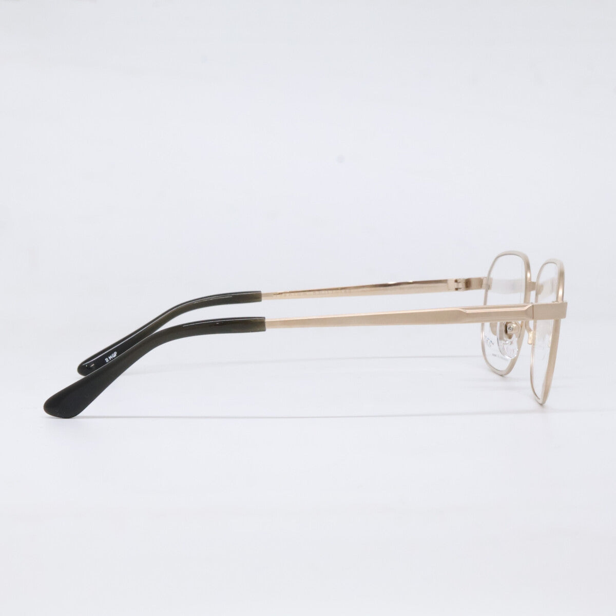 SHiN Matte Gold Square Titanium Eyewear Size 53x17-143