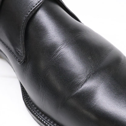 Ermenegildo Zegna Black Plain Toe Leather Shoes Size 7