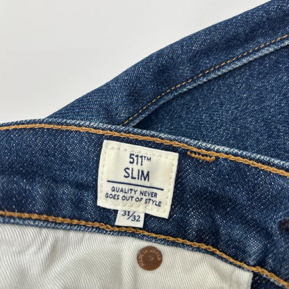 LEVI'S 511 Indigo Slim Fit Jeans Size W31