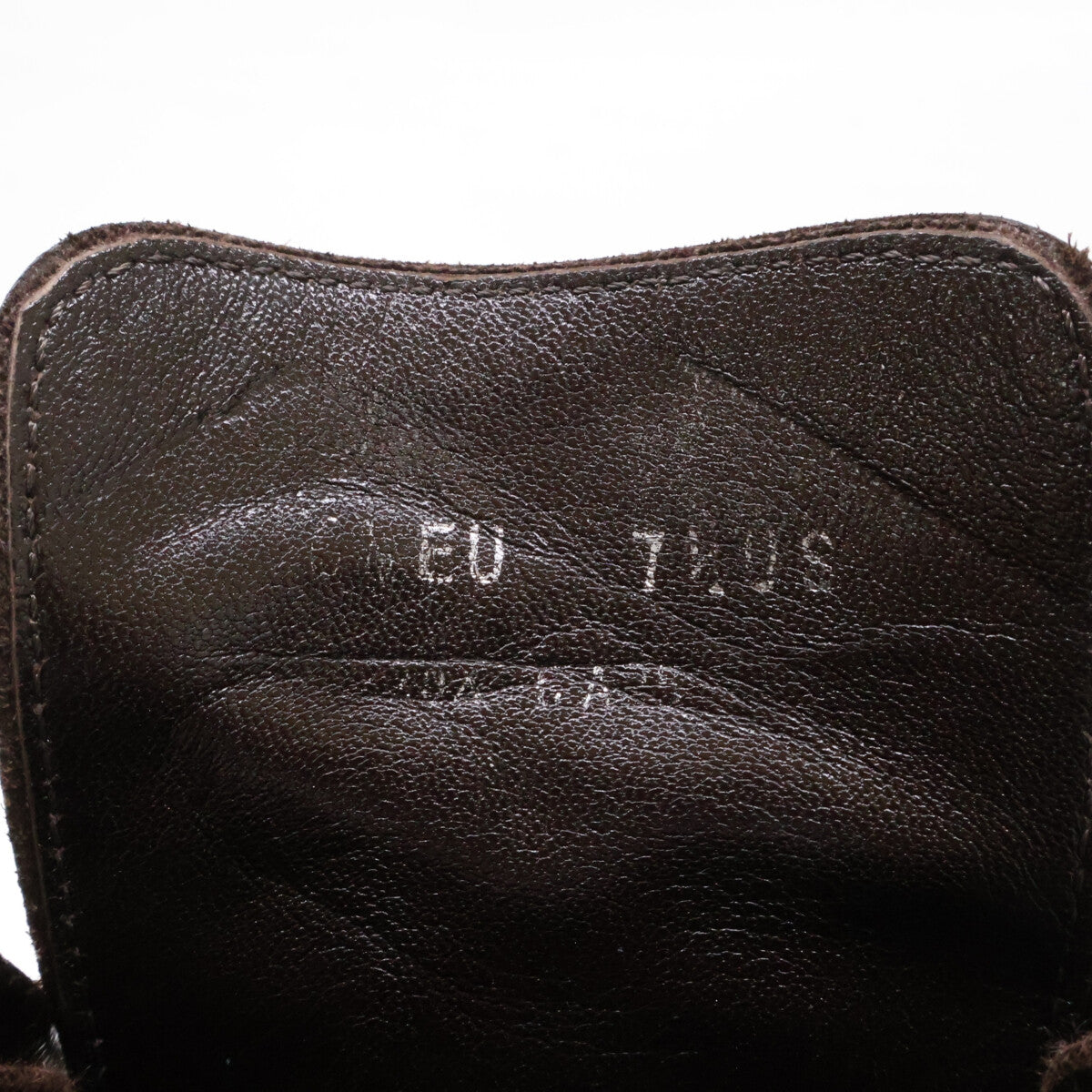 Ermenegildo Zegna Leather Chukka Boots Dark Brown Size 7.5