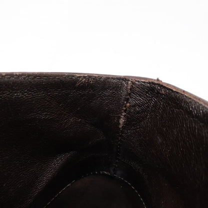 Ermenegildo Zegna Leather Chukka Boots Dark Brown Size 7.5