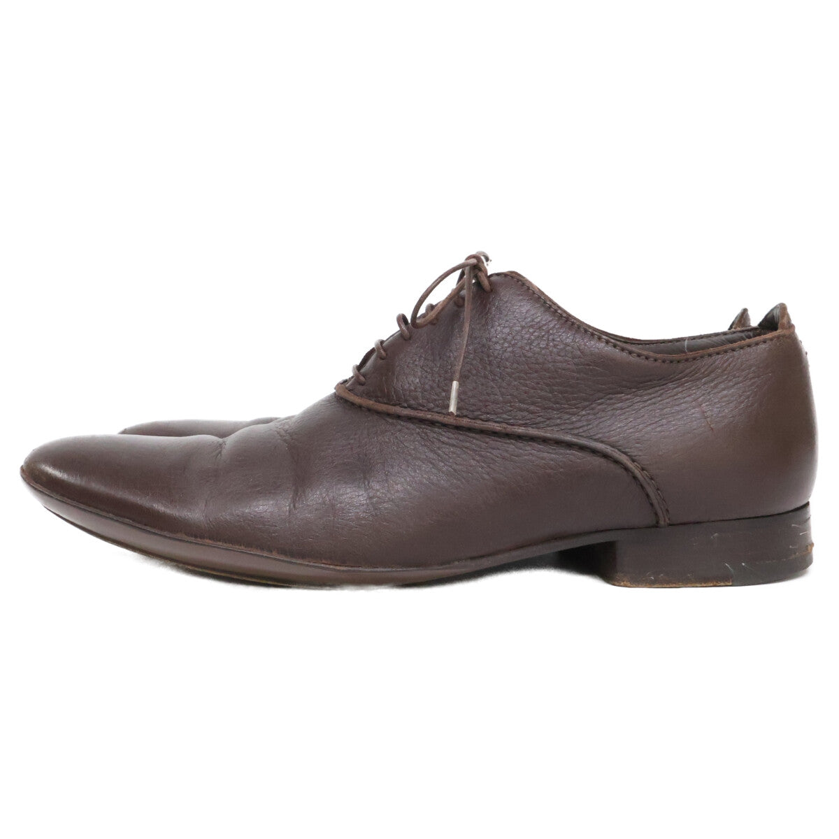 Zegna A0132X Leather Oxford Sneakers Brown Size 7EE