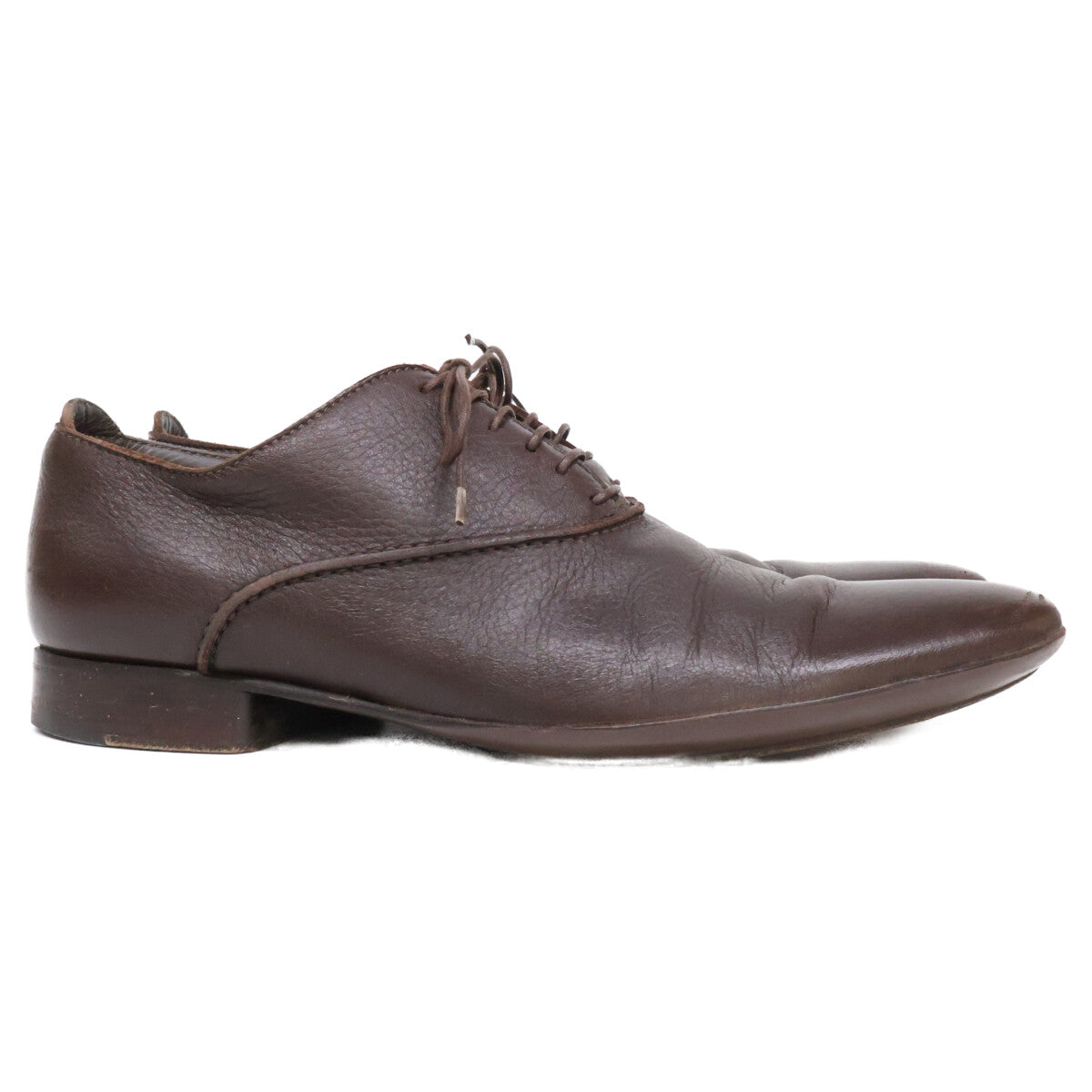 Zegna A0132X Leather Oxford Sneakers Brown Size 7EE