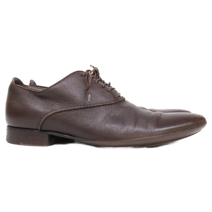 Zegna A0132X Leather Oxford Sneakers Brown Size 7EE