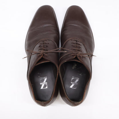 Zegna A0132X Leather Oxford Sneakers Brown Size 7EE