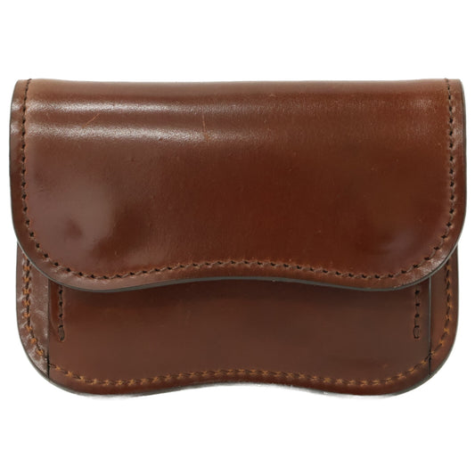 LAST CROPS Horween Shell Cordovan Coin Case Burgundy
