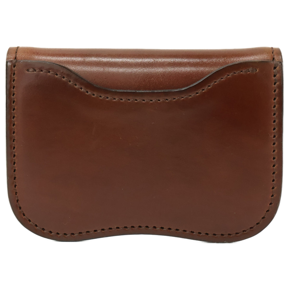LAST CROPS Horween Shell Cordovan Coin Case Burgundy