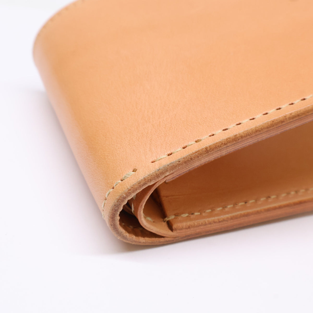 WILDSWANS GROUNDER Leather Bi-fold Wallet Natural