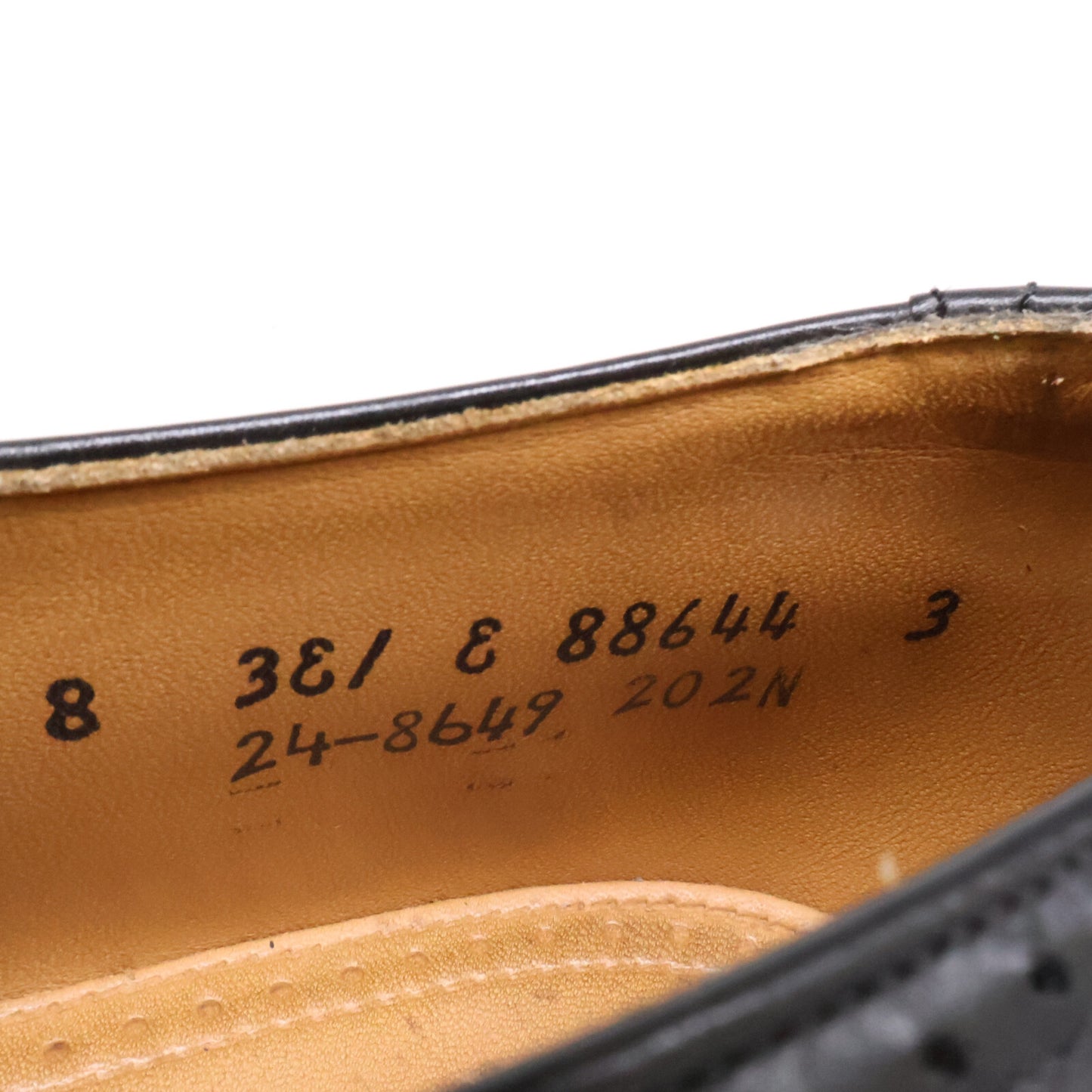 JOHNSTON&MURPHY 88644 Wingtip Sneakers Black Size 8EEE
