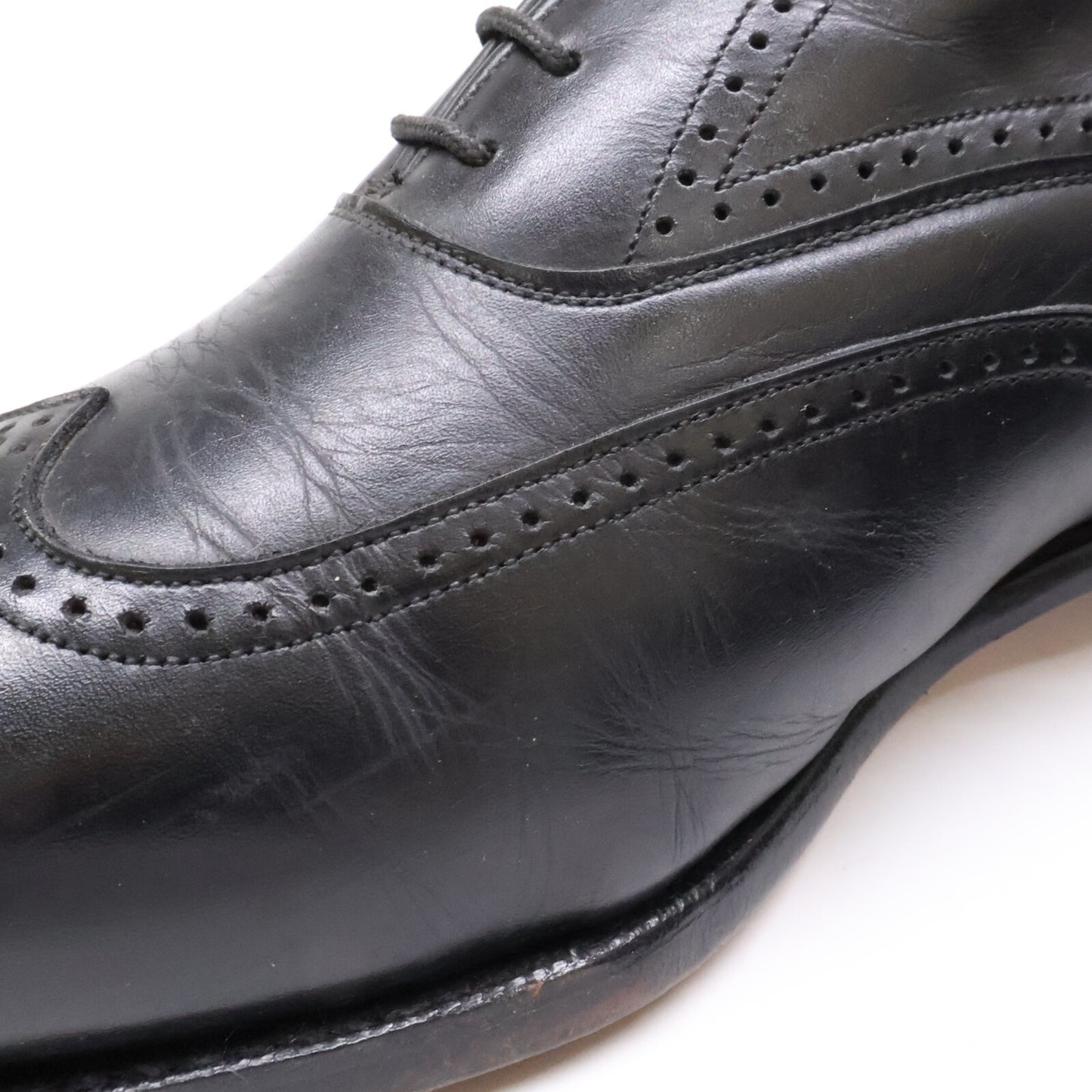 JOHNSTON&MURPHY 88644 Wingtip Sneakers Black Size 8EEE