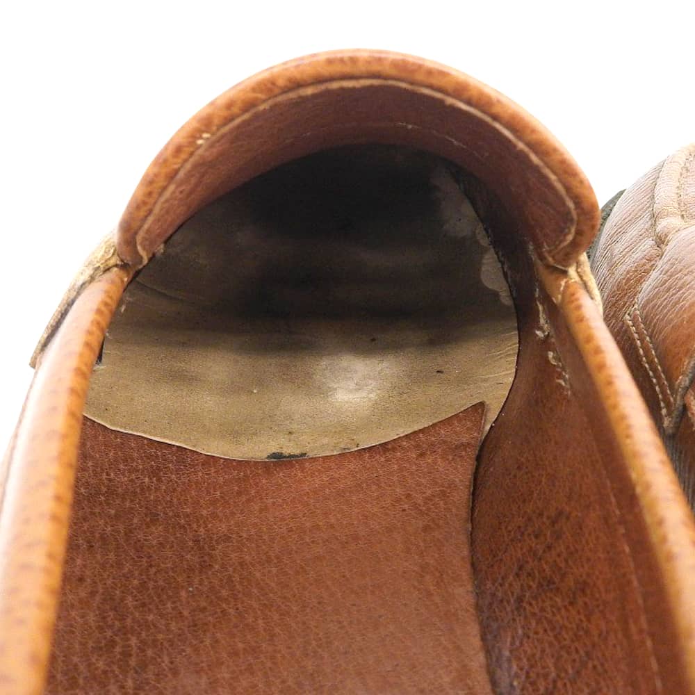EMPORIOARMANI Coin Loafer Slip-Ons Brown Size 8