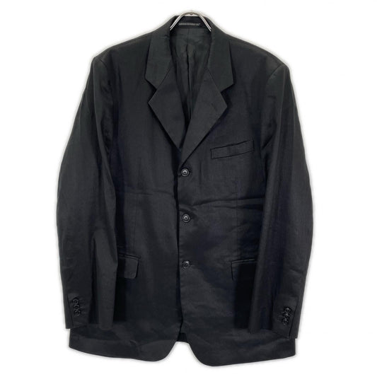 Y's for men Linen Cotton Twill 3B Jacket Black Size 3