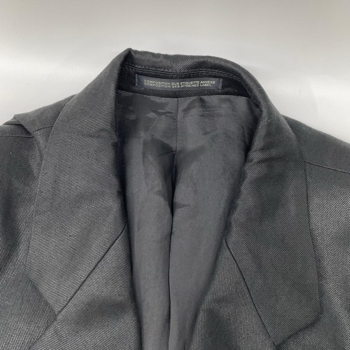 Y's for men Linen Cotton Twill 3B Jacket Black Size 3
