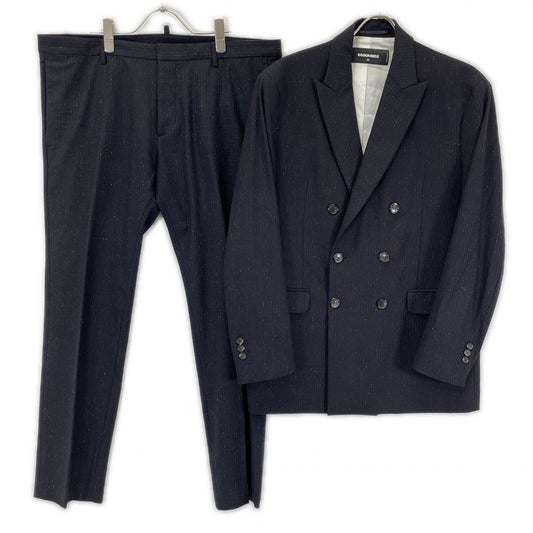 DSQUARED2 16' S71BN0641 Double-Breasted Suit Black Size 54