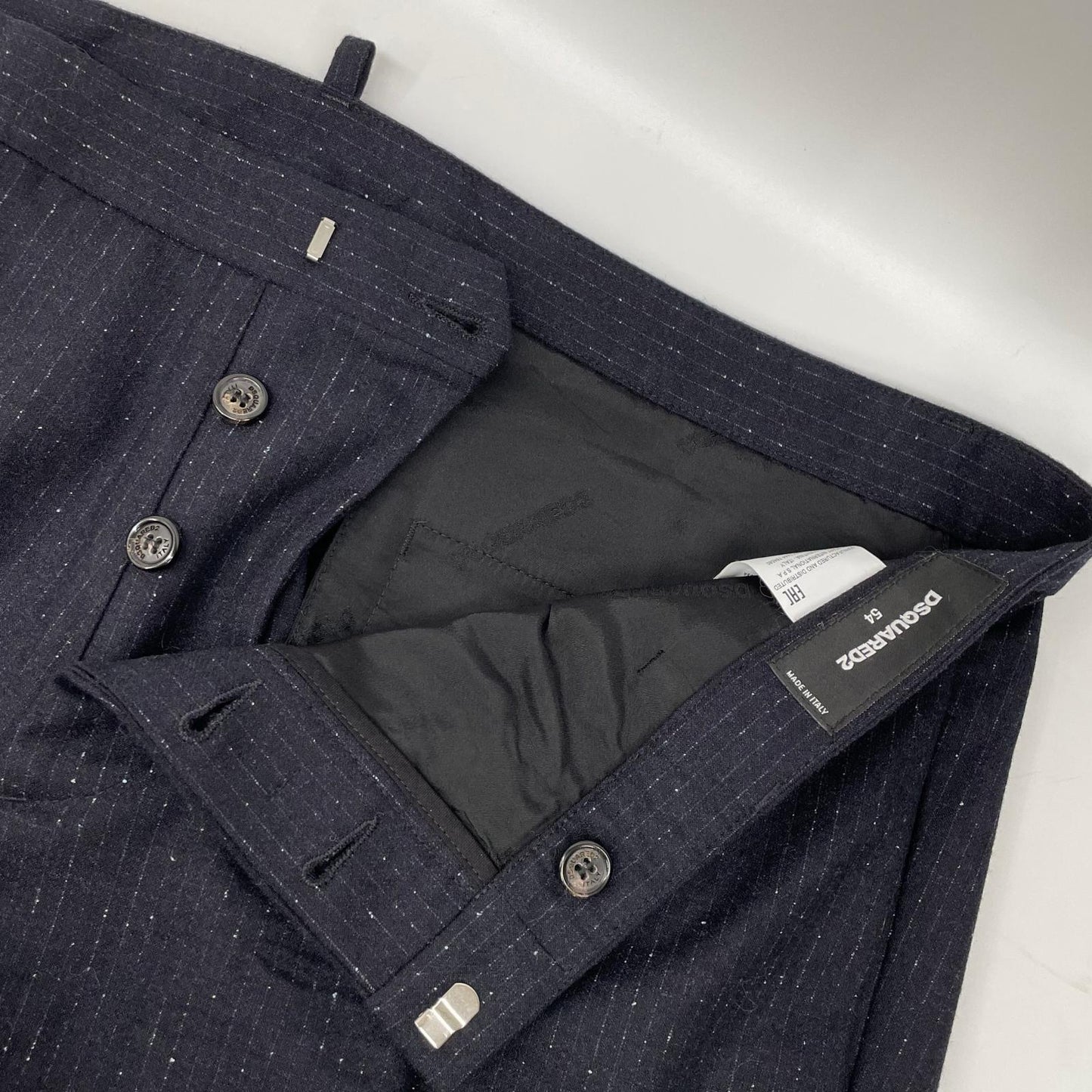 DSQUARED2 16' S71BN0641 Double-Breasted Suit Black Size 54