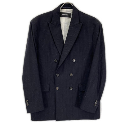 DSQUARED2 16' S71BN0641 Double-Breasted Suit Black Size 54