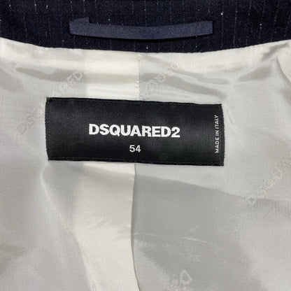 DSQUARED2 16' S71BN0641 Double-Breasted Suit Black Size 54