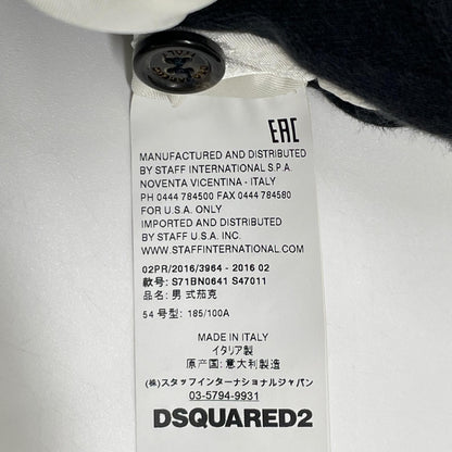DSQUARED2 16' S71BN0641 Double-Breasted Suit Black Size 54