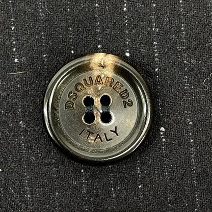 DSQUARED2 16' S71BN0641 Double-Breasted Suit Black Size 54