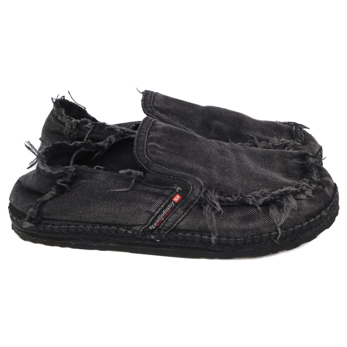 DIESEL D-LUKAS Espadrille Slip-Ons Black Size 10.5