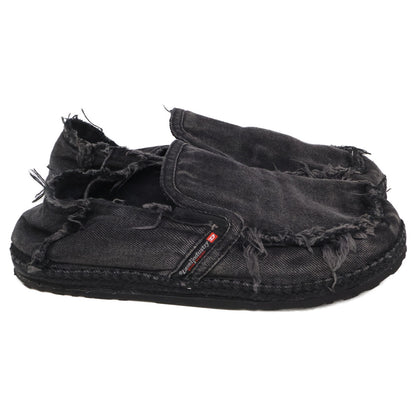DIESEL D-LUKAS Espadrille Slip-Ons Black Size 10.5