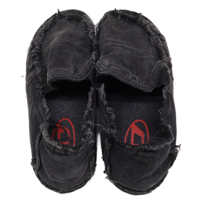 DIESEL D-LUKAS Espadrille Slip-Ons Black Size 10.5