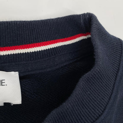 THOM BROWNE 4BAR Loopback Crewneck Sweatshirt Navy Size 1