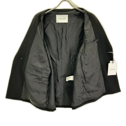 CULLNI Double Cloth Twill Zip Pocket Jacket Black Size 1