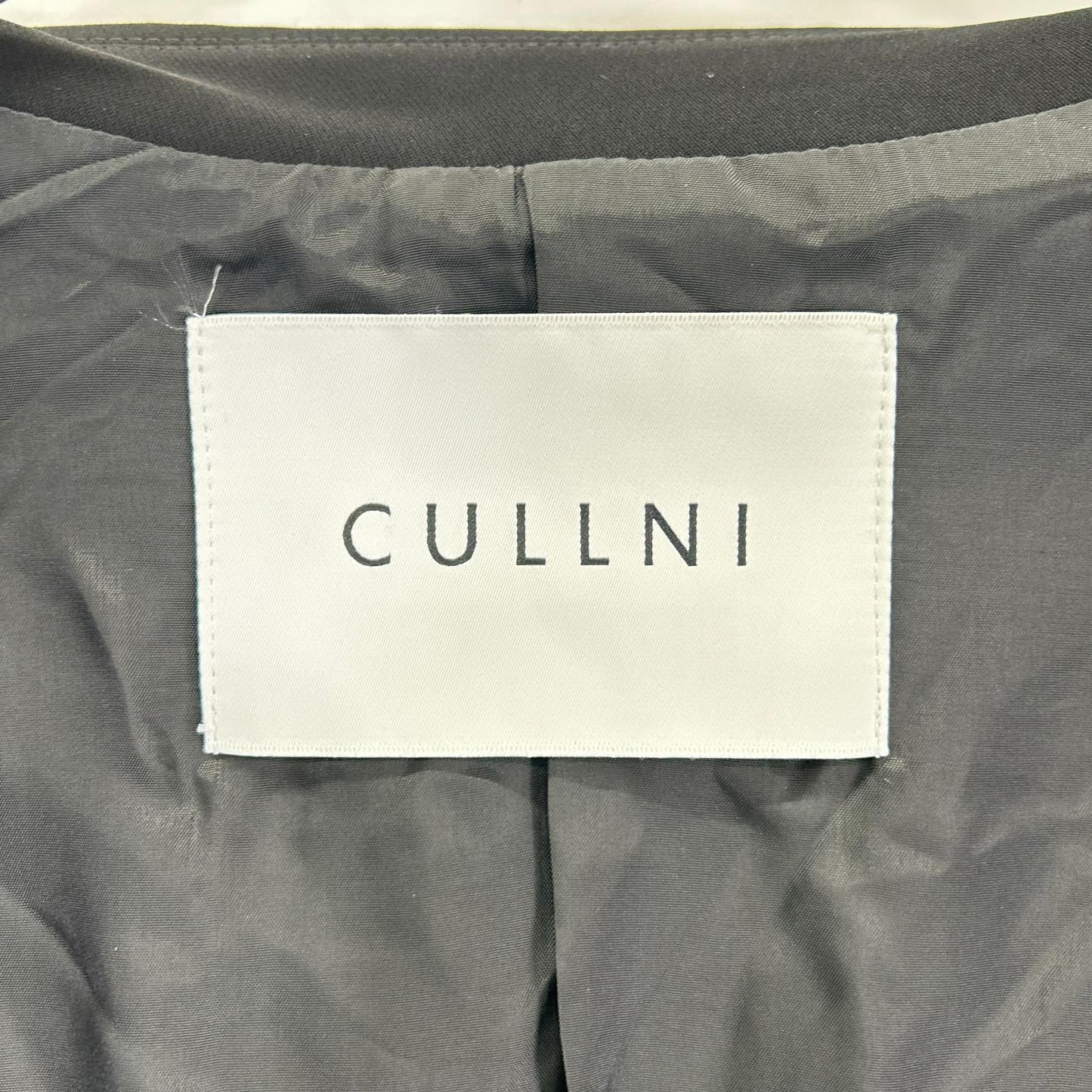 CULLNI Double Cloth Twill Zip Pocket Jacket Black Size 1