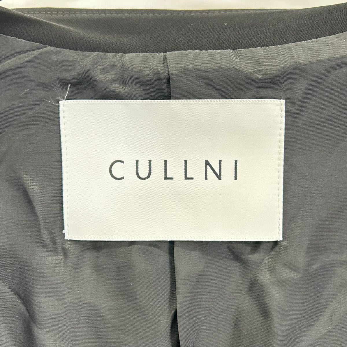 CULLNI Double Cloth Twill Zip Pocket Jacket Black Size 1