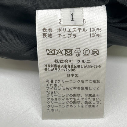 CULLNI Double Cloth Twill Zip Pocket Jacket Black Size 1