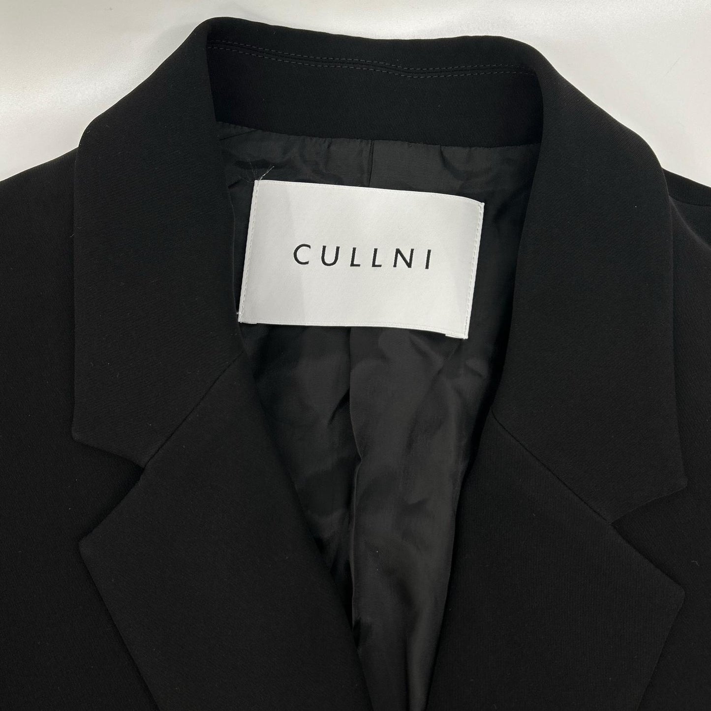 CULLNI Double Cloth Twill Zip Pocket Jacket Black Size 1