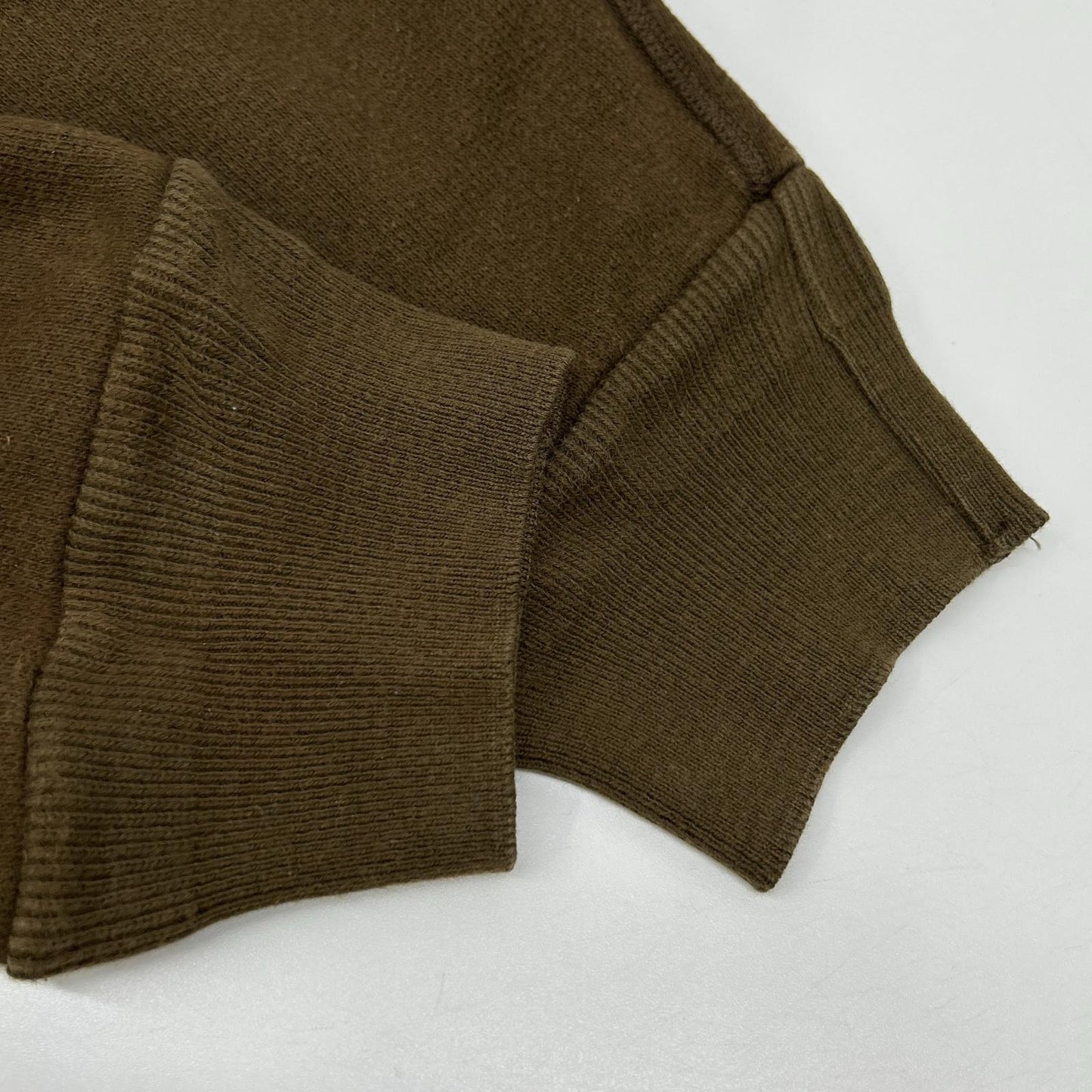 STONE ISLAND Long Sleeve Mock Neck T-Shirt Brown Size M