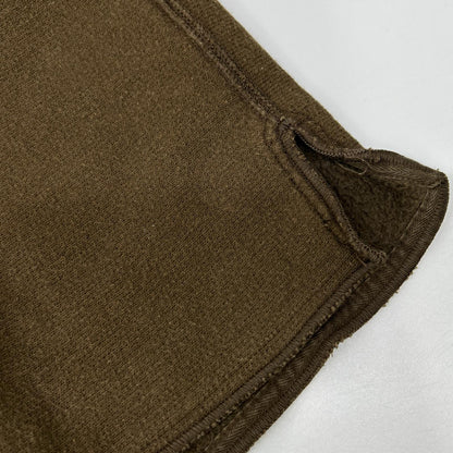 STONE ISLAND Long Sleeve Mock Neck T-Shirt Brown Size M
