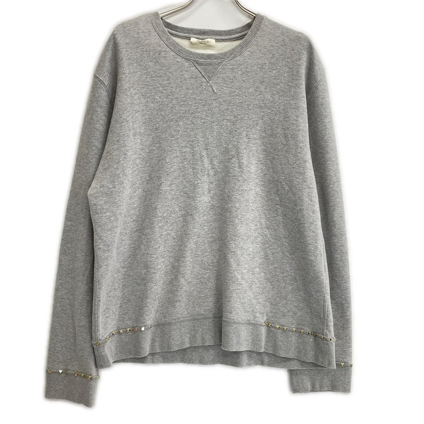 VALENTINO Rockstud Sweatshirt Gray Size L