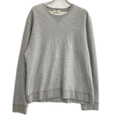 VALENTINO Rockstud Sweatshirt Gray Size L