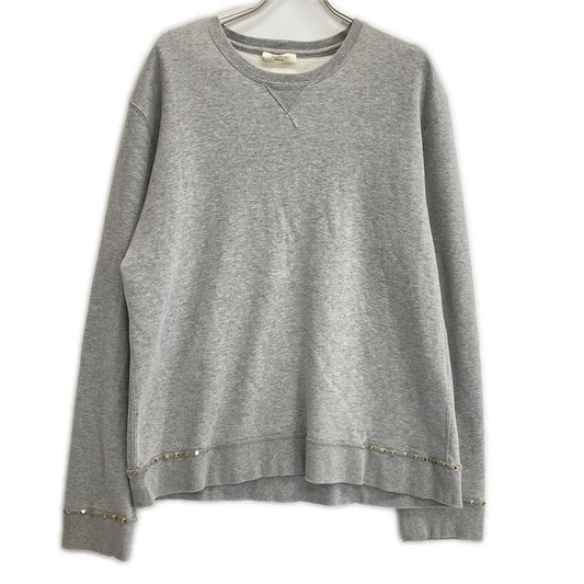 VALENTINO Rockstud Sweatshirt Gray Size L