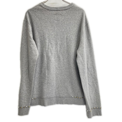 VALENTINO Rockstud Sweatshirt Gray Size L