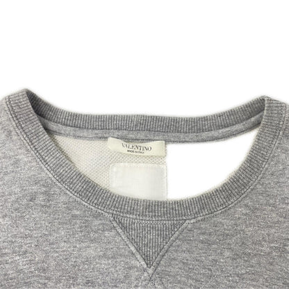 VALENTINO Rockstud Sweatshirt Gray Size L