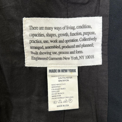 Engineered Garments Black Andover Cotton Jacket Size M