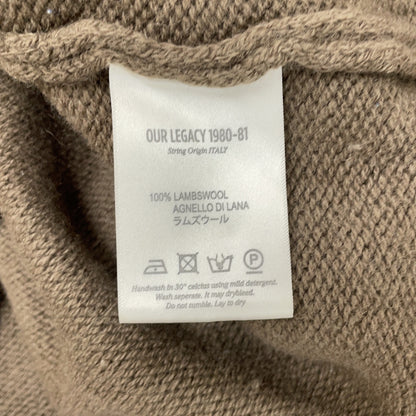 Our Legacy Lambswool Cardigan Brown Size L