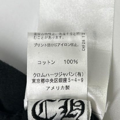 Chrome hearts Black Osaka Scroll Label Logo Tee Size S