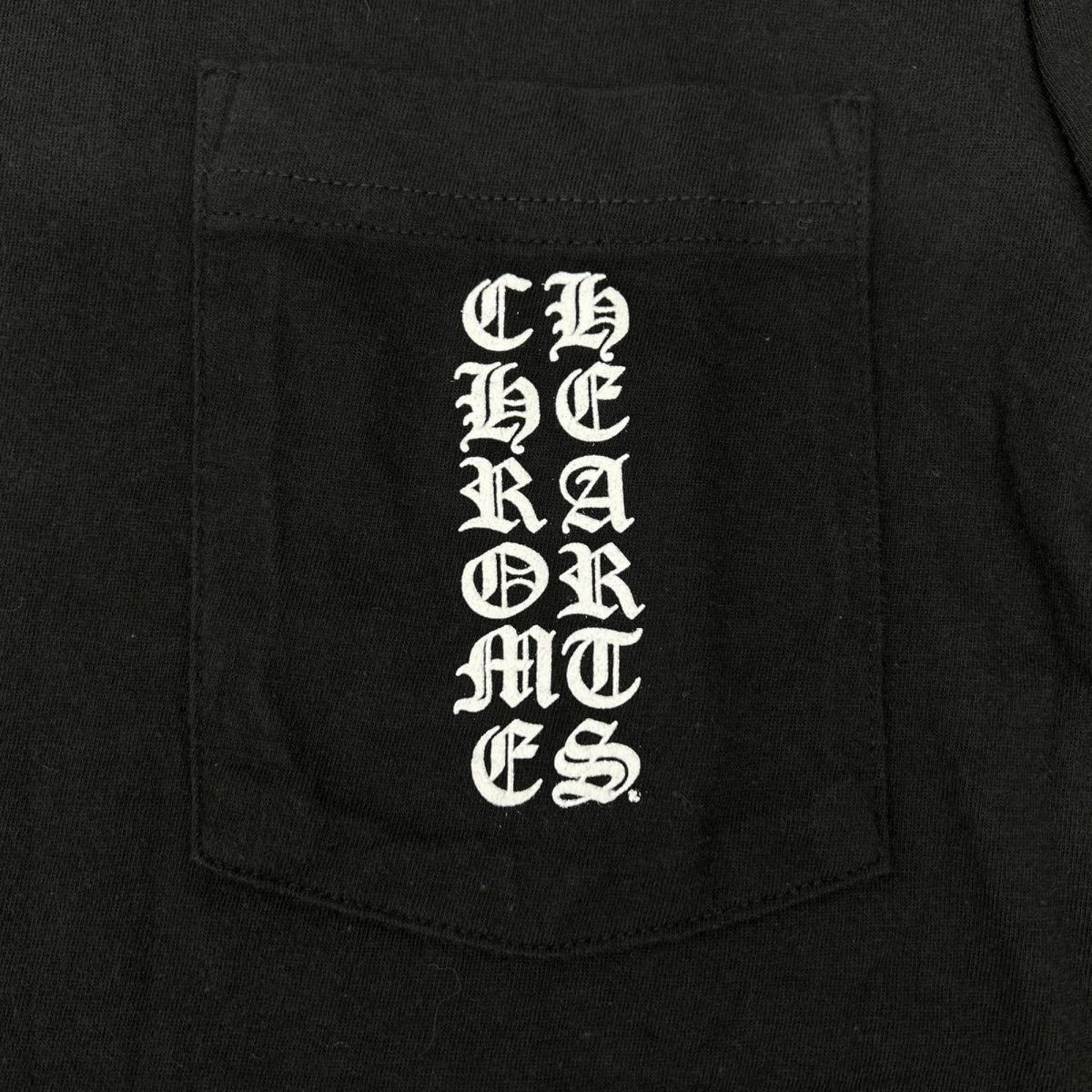 Chrome hearts Black Osaka Scroll Label Logo Tee Size S