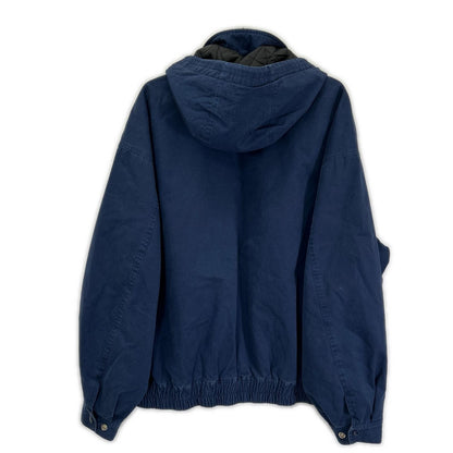 Supreme 24FW Leather Collar Utility Jacket Navy Size XL