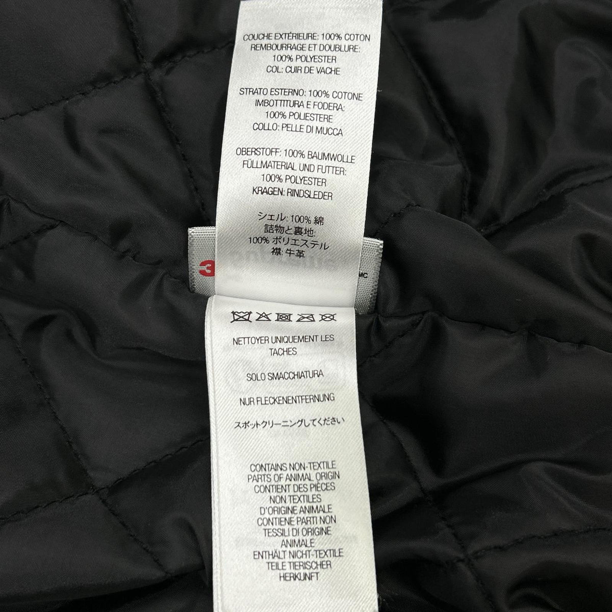 Supreme 24FW Leather Collar Utility Jacket Navy Size XL