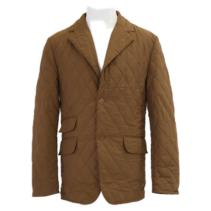 HERMES Detachable Liner Quilted Jacket Brown Size S
