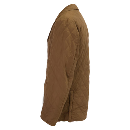 HERMES Detachable Liner Quilted Jacket Brown Size S
