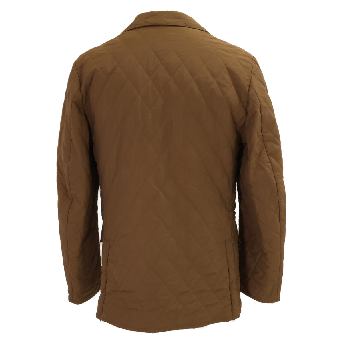 HERMES Detachable Liner Quilted Jacket Brown Size S