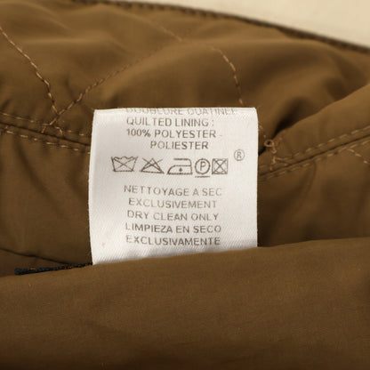 HERMES Detachable Liner Quilted Jacket Brown Size S