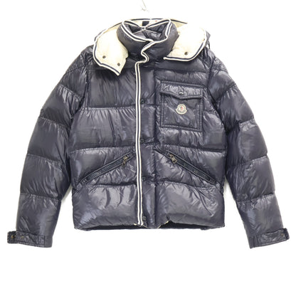 MONCLER BRANSON Navy Hooded Down Jacket Size 2